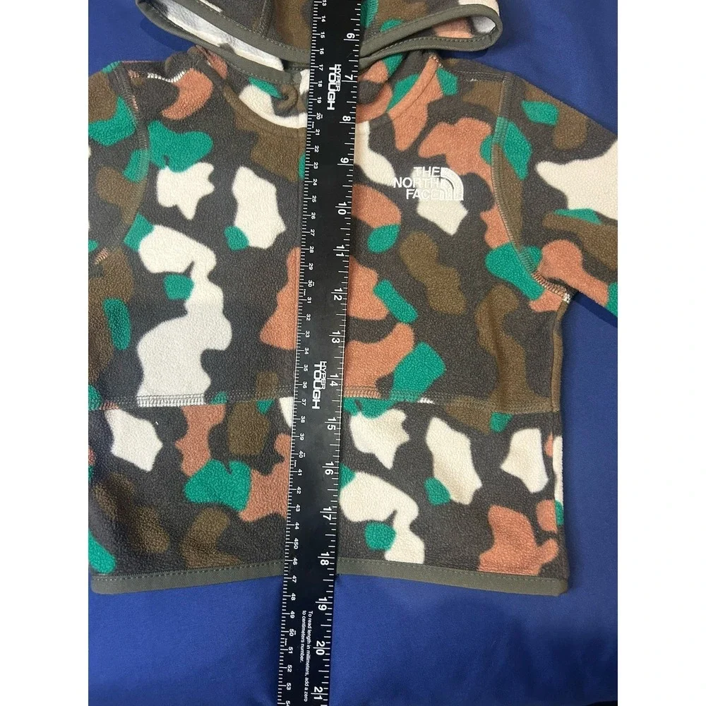 The north face baby camouflage jacket size 6-12 months Fleece‎ Coat Green Brown